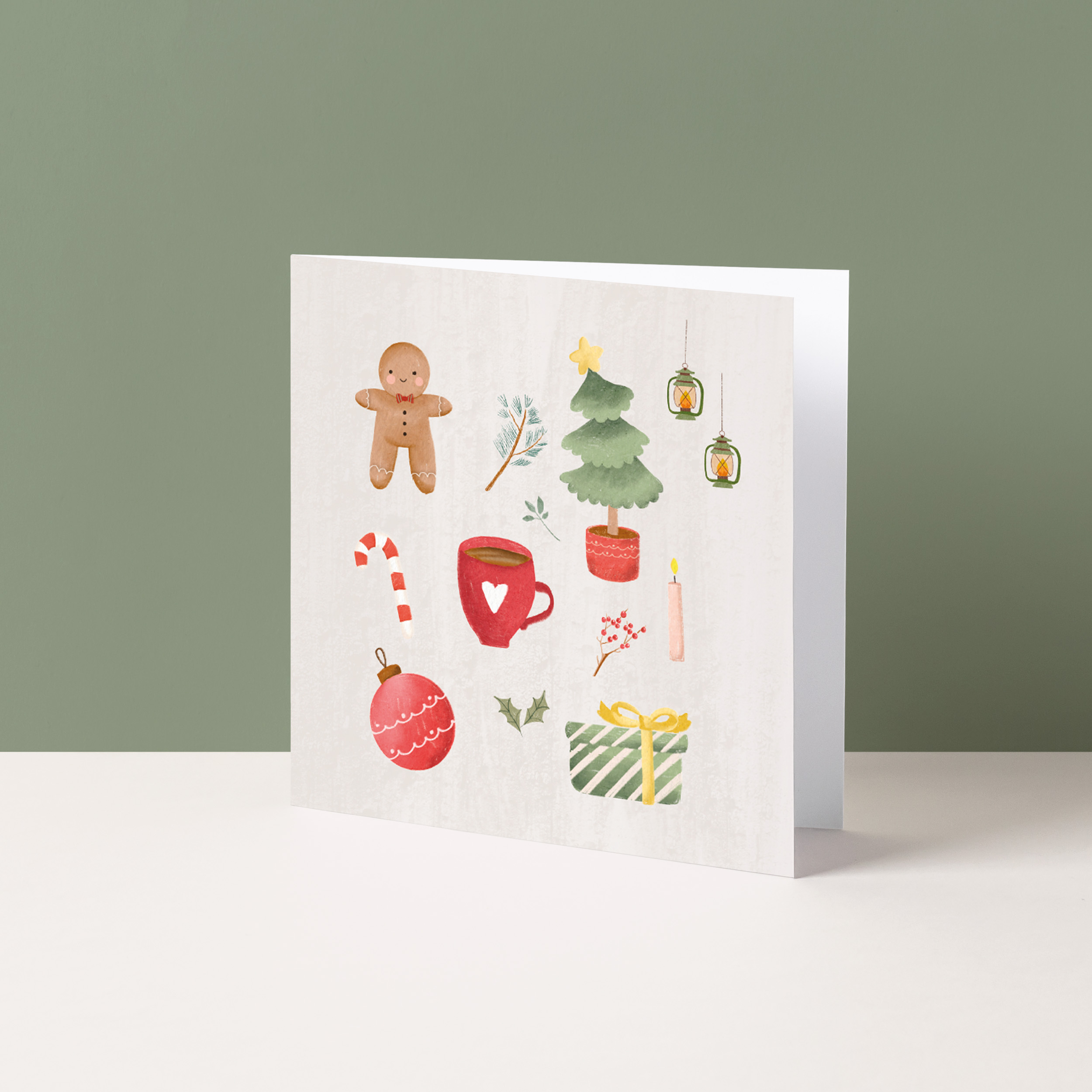 Kerstkaart "Kerst sfeer"