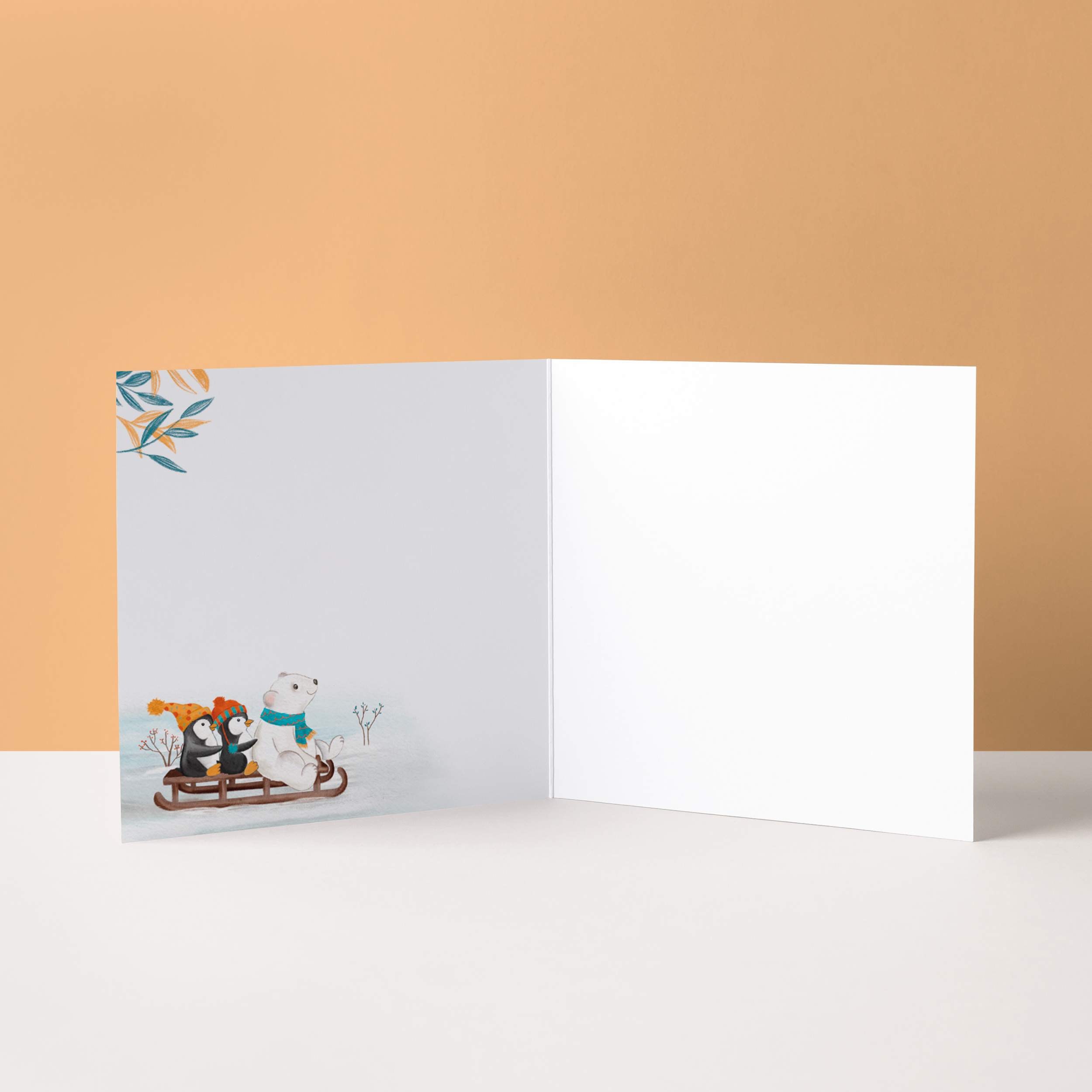 Kerstkaart "Op avontuur"