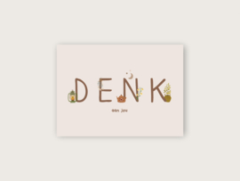 Ansichtkaart "Denk aan jou"