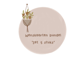 Wenskaartenbundel 5  (kortingscode)