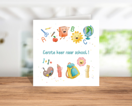 Eerste keer naar school!