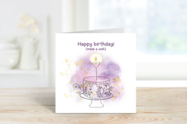 \happy Birthday (make a wish) -vrouw-