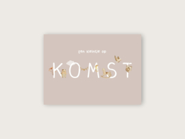 Ansichtkaart "Een kleintje op komst"