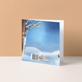 Kerstkaart "Kerst huisje"