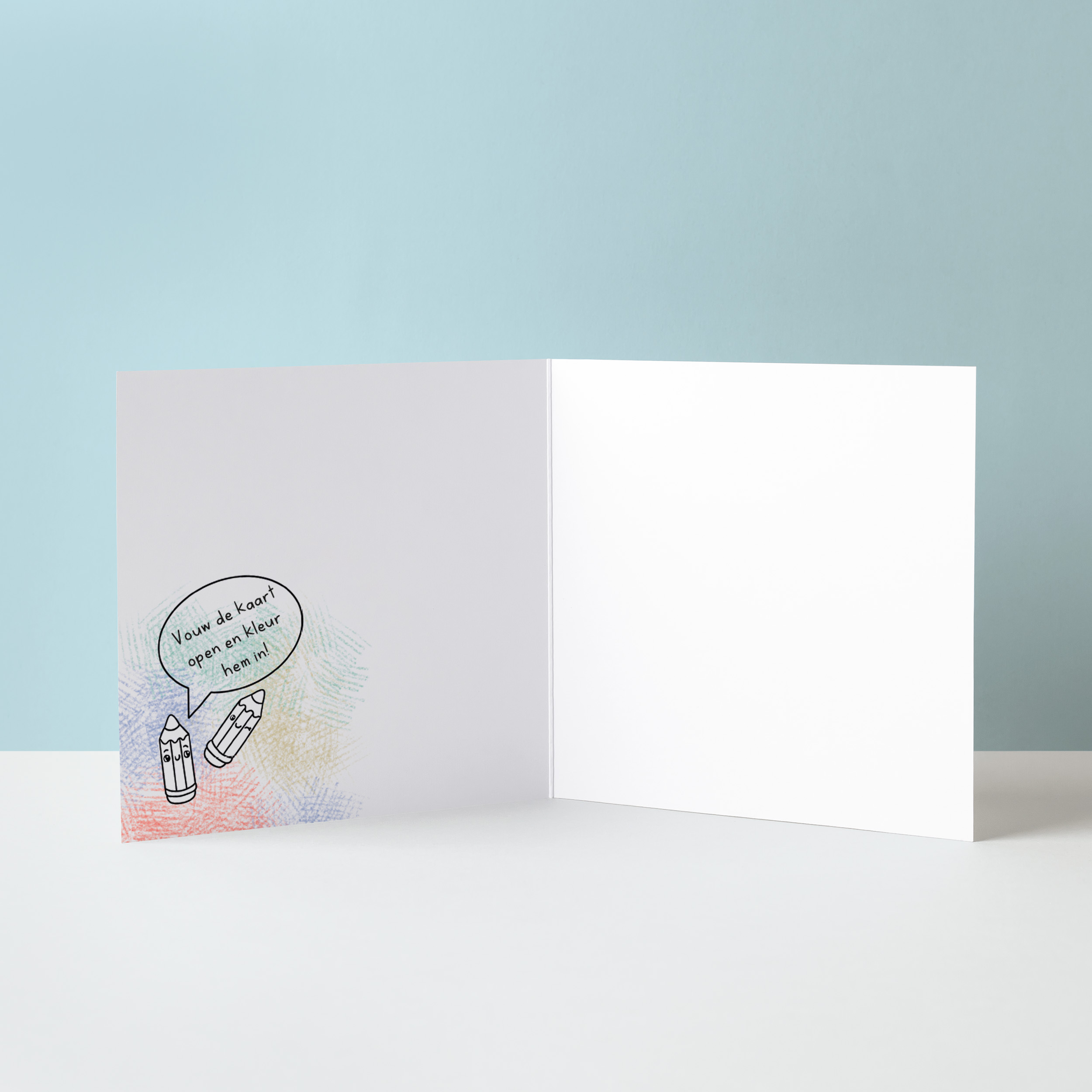 Verjaardagskaart kleuren