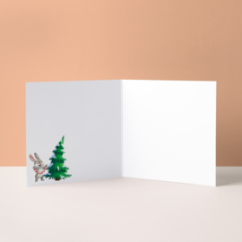 Kerstkaart "Kerst huisje"