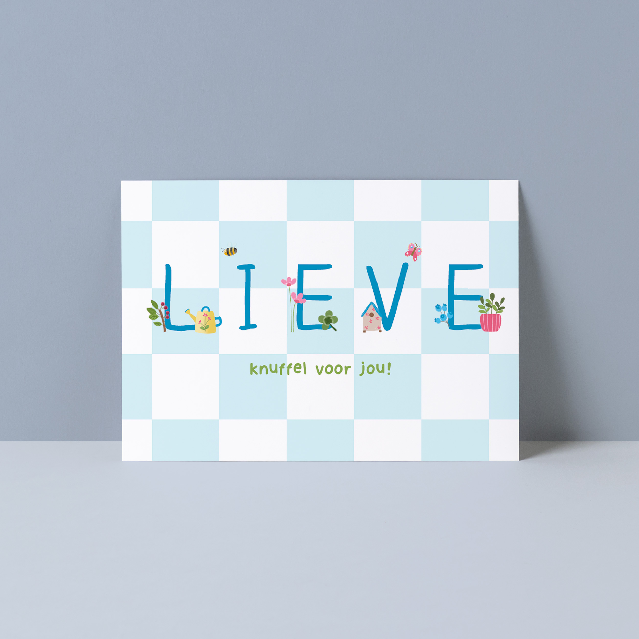 Ansichtkaart "Lieve knuffel voor jou"