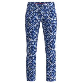 Jana-CR Ornament Jersey, Fantasy Blauw/Wit