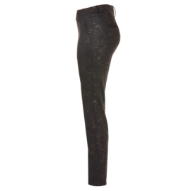 Lucy Golden Jersey Print, Zwart/Goud