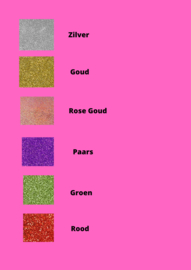 Visgraat 2 kleuren glitter