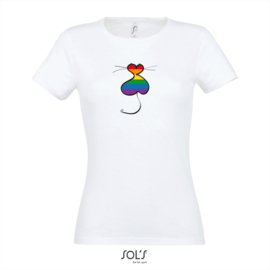 Rainbow ronde hals