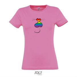 Rainbow ronde hals