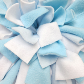 Snuffelmat baby blauw/aqua/wit 40 x 40 cm