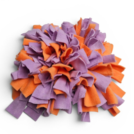 Snuffelmat lila/oranje 40 x 40 cm
