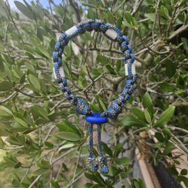 ANTI-TEKENBAND multi blauw - multi blauw 26 cm