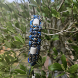 ANTI-TEKENBAND multi blauw - multi blauw 26 cm