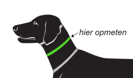 Leren gevlochten halsband bruin