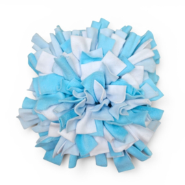 Snuffelmat baby blauw/aqua/wit 40 x 40 cm