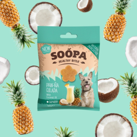 Soopa bites met kokosnoot en ananas (Paw-Na Colada)