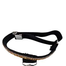 Ringnummer armband zwart - goud