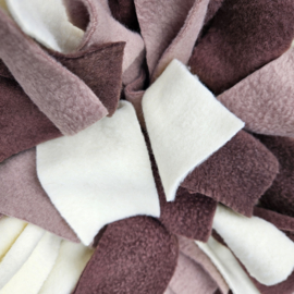Snuffelmat - bruin/taupe/creme - 40 x 40 cm