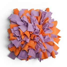 Snuffelmat lila/oranje 40 x 40 cm
