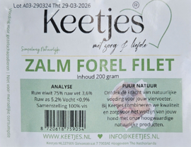 Keetjes zalm forel filet