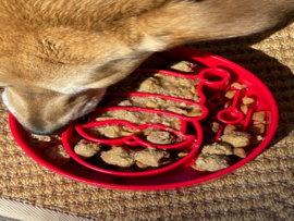 Sodapup Santa Design eBowl Slow Feeder - rood