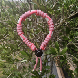 ANTI-TEKENBAND hot pink 24 cm