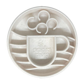 Sodapup Java Design Ebowl Slow feeder – Wit gemêleerd