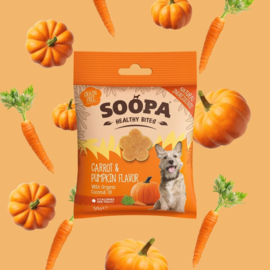 Soopa bites met wortel en pompoen