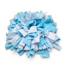 Snuffelmat baby blauw/aqua/wit 40 x 40 cm