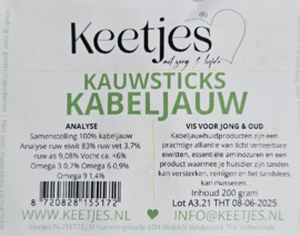 Keetjes kabeljauw kauwsticks