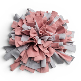 Snuffelmat oud roze/grijs 40 x 40 cm