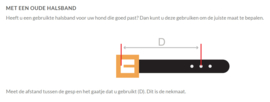 Leren gevlochten halsband bruin