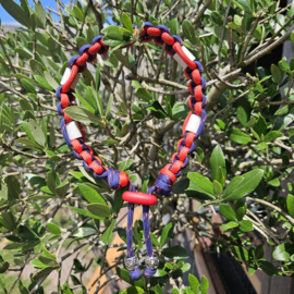 ANTI-TEKENBAND rood-marine 30 cm