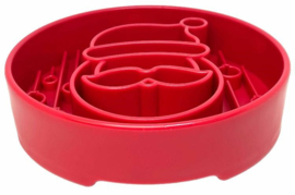 Sodapup Santa Design eBowl Slow Feeder - rood