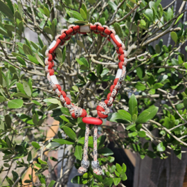 ANTI-TEKENBAND rood-multi zand 30 cm