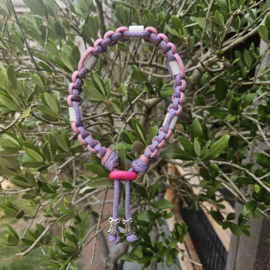 ANTI-TEKENBAND lavender-roze 30 cm