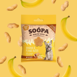 Soopa bites met banaan en pindakaas
