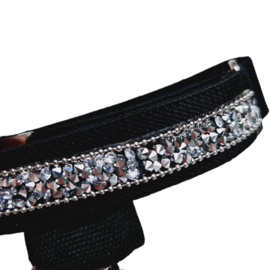 Ringnummer armband zwart - zilver