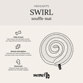 District 70 SWIRL snuffelmat oud roze 34 cm