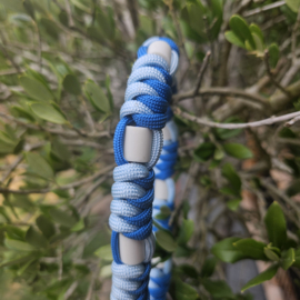 ANTI-TEKENBAND baby blauw-helder blauw 36 cm