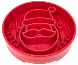 Sodapup Santa Design eBowl Slow Feeder - rood