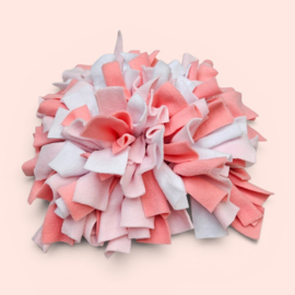 Snuffelmat baby roze/zalm/wit 40 x 40 cm