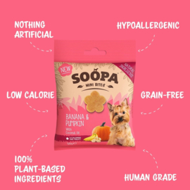 Soopa bites MINI met banaan en pompoen