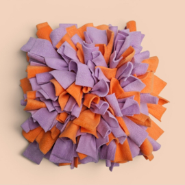 Snuffelmat lila/oranje 40 x 40 cm