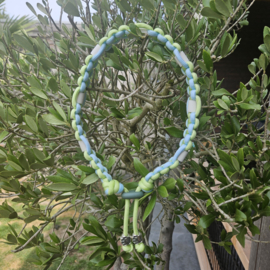 ANTI-TEKENBAND baby blauw-lime 43 cm