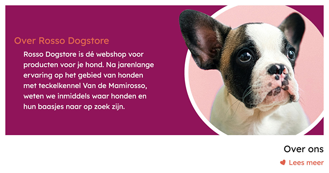 Rosso Dogstore, over ons, teckelkennel Van de Mamirosso | Rosso Dogstore