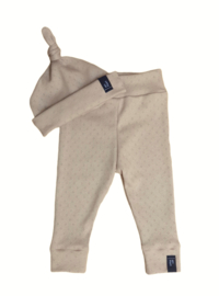 Newbornset - Pointelle Dark beige